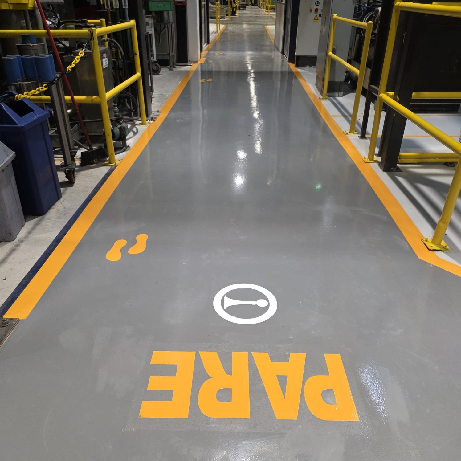 Piso industrial para centros logísticos –