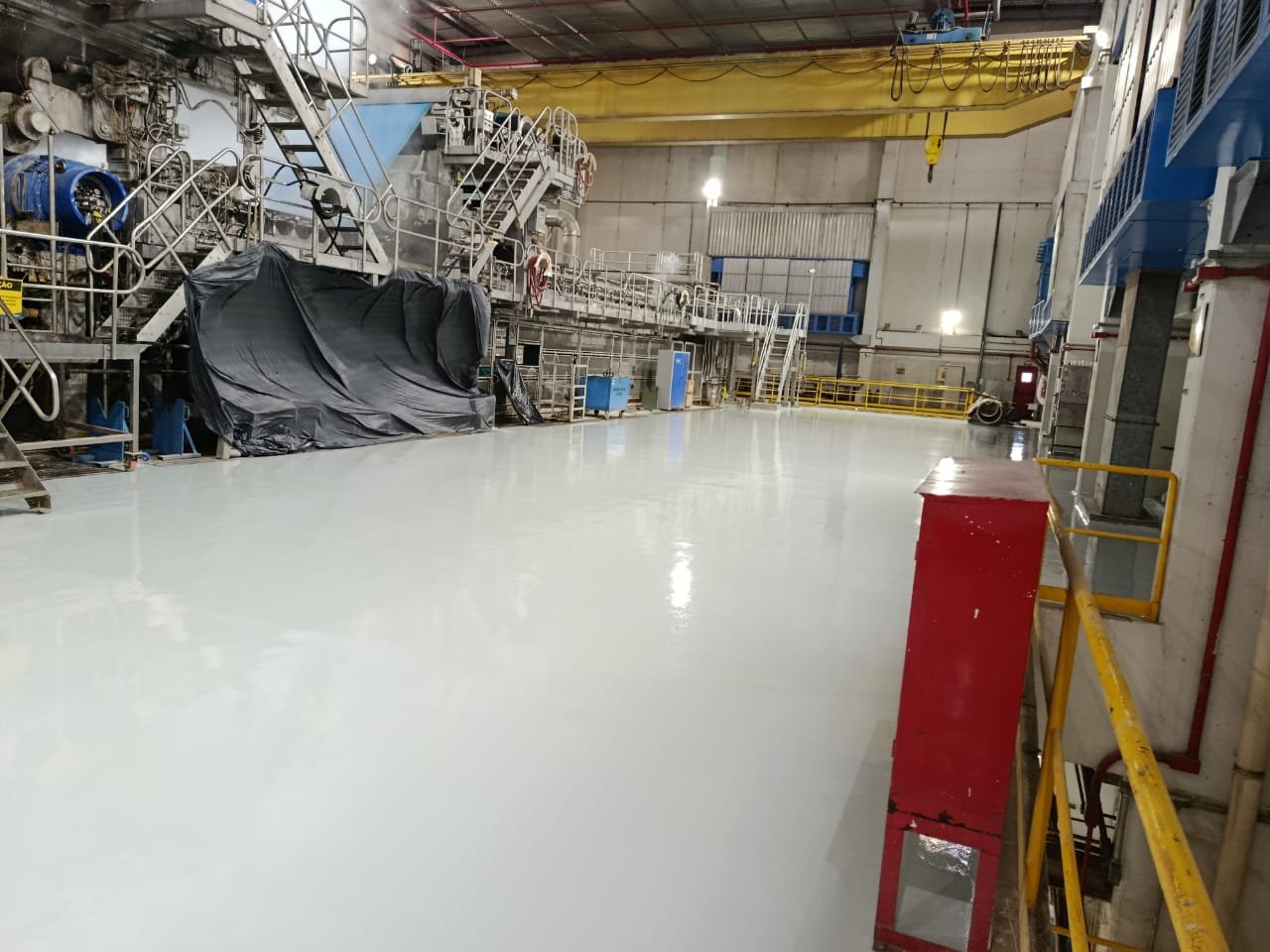 Piso industrial para metalúrgicas e indústrias de base —